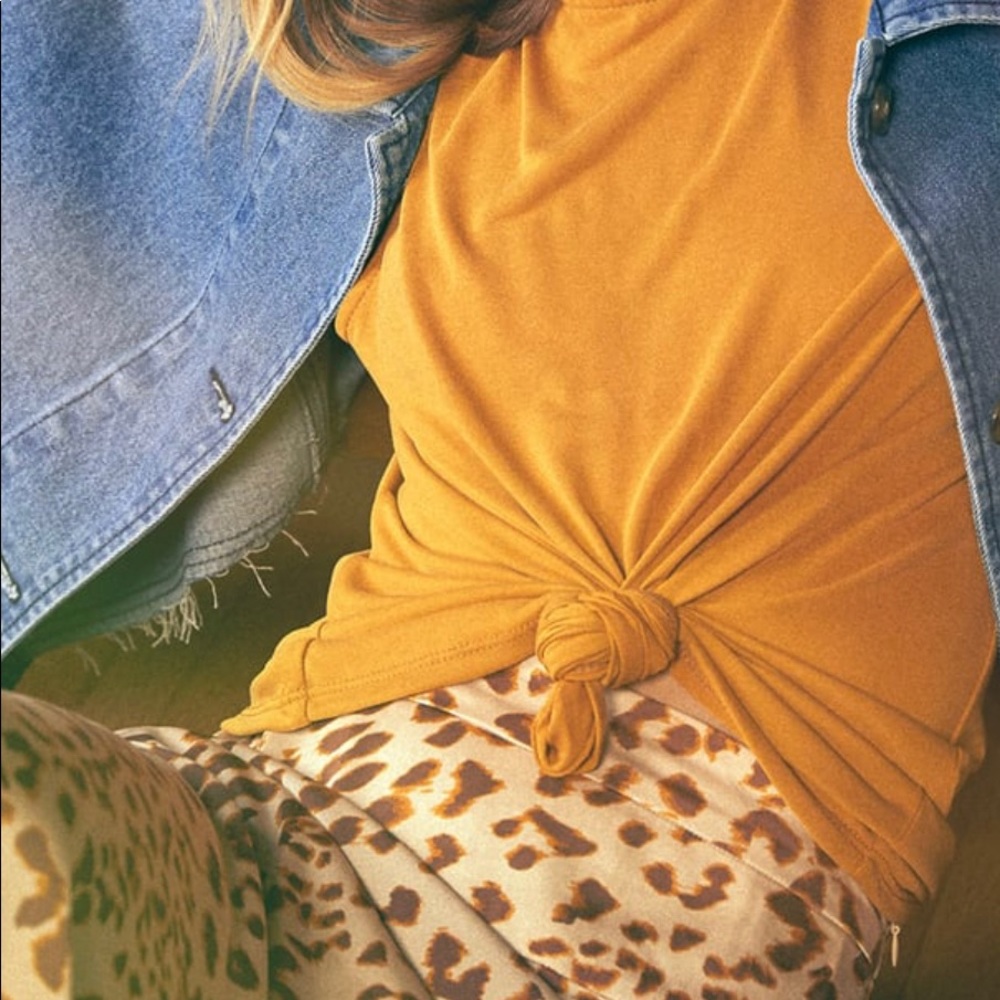 Free People Cheetah Skirt